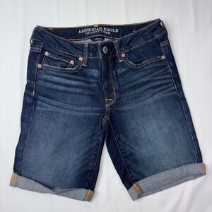 American Eagle‎ Outfitters Women's Size 6 Skinny Bermuda Denim Shorts
